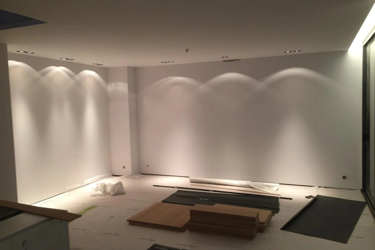 Éclairage spots LED salon